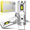 CYBERBEAM Lampadina H7 LED - 60W 20000LM 6500K Bianco Lampadine LED H7, 1:1 Mini Design, Kit di Conversione Lampadina Automotive H7 LED Abbagliante e Anabbagliante, Plug and Play(2 lampade)