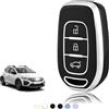 TOOMUME Cover Chiave TPU, Custodia Chiave Adatto per Renault Twingo Kangoo Clio Symbol Kwid Dacia Logan Sandero Stepway Duster Dokker, Copri Chiavi Guscio Chiave Auto Telecomando - Smart Key