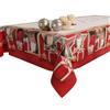 PETTI Artigiani Italiani - Tovaglia Natalizia Antimacchia Rettangolare Copritavolo Natalizio Cucina Disegno Gnomo X24 Posti (140x450 cm) 100% Made in Italy
