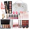 MKNZOME Kit per Trucco Completo, 33Pz Pacchetto Cosmetico Partenza per Donne e Ragazze con Ombretti Correttore Rossetto Fondazione ecc - Sorpresa Regalo Set di Trucchi per l'uso Quotidiano e Viaggio