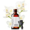OmBiance Olio aromatico di gelsomino - per diffusore, aromaterapia, candele, massaggi e profumi - aroma floreale durevole e rilassante 100% puro (15 ml, gelsomino)