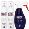 NOBITE antizanzare e antizecche, 2 x Spray per la cute 100 ML + 1 x Abiti 200 ML (3 pezzi), repellente zecche e zanzare, DEET + Permetrina, Value-Pack