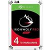 Seagate IronWolf Pro ST4000NE001 - HDD - 4 TB - Interno - 3.5 - SATA 6Gb/s - 7200 RPM - Buffer: 256 MB - con Piano di Assistenza Recupero Dati di Emergenza di 2 Anni