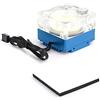 Dpofirs 500L/H Pompa di raffreddamento ad acqua per PC Pompa CPU Raffreddamento a liquido Acrilico Alluminio Accessori per computer Dissipatore di calore Mute per controllo PWM 9.6W G1/4 Pompa CPU (Blu)