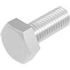 SECCARO vite esagonale M8 x 20 mm, acciaio inox V2A VA A2, DIN 933/ISO 4017, esagono esterno, 20 pezzi