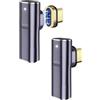 IVIVTOR Adattatore USB C Magnetico - Confezione da 2 140W Adattatore Magnetic USB-C 90 Gradi Trasmissione dati a 40 Gbps per Laptop, Tablet, Telefono