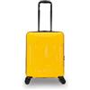 Invicta Trolley Travel - Bagaglio a Mano - Giallo - 33 Litri, Rigido da Cabina con 4 Ruote Girevoli