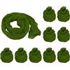 PATIKIL Tessuto Fiori a Calza, 10 Pezzi Calze Fiori in Rete Nylon Materiale Calze Seta a Trazione Fiori Fai-Da-Te Creazione Fiori Artigianali Decorazione Domestica, Verde Militar