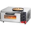 CROSSON Forno elettrico professionale per pizza da 400 x 400 mm in pietra refrattaria per pizza, pane e prodotti da forno, temperatura superiore e inferiore indipendente fino a 350 °C, timer da 30