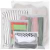 ktxaby 20 sacchetti da viaggio, in plastica satinata, riutilizzabili, impermeabili, con chiusura lampo, per scarpe, cosmetici, borse per riporre oggetti essenziali (5 dimensioni)