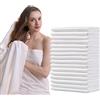 rngwaper 25pcs Asciugamani Usa e Getta Ispessito, Asciugamano Monouso Ispessito, Telo Doccia Monouso Grandi Asciugamani Usa e Getta Post Parto, Tessuto non Tessuto (70 x 100cm)