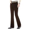 Oanviso Pantaloni a Zampa Uomo Pantalone Discoteca Svasati Velluto a Coste Vintage Anni '70 Elegante Pantaloni Casual Pantaloni Ballo Slim Fit Pantaloni Hippie Carnevale Pantaloni A Marrone M