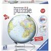 Ravensburger 3D Puzzle Ravensburger - Puzzle 3d Globo Terrestre Impara La Geografia | Puzzle 3d Bambini A Partire Dagli 12 Anni | Modellismo Da Costruire Bambini Di 540 Pezzi | Regalo Bambino 12 Anni E Più