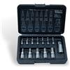 CCLIFE 13pcs set di chiavi esagonali metriche 2mm-14mm per chiavi dinamometriche e trapani, acciaio legato S2