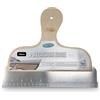 Axus Décor Axus Decor Precision Edge 25 cm (serie grigia) - Strumento multiuso con incremento di misurazione e lama di taglio - Utensile da taglio per carta da parati con lama in acciaio inox e manico in legno