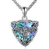 URONE Ciondolo in argento 925 Santa Muerte/St Michael/Triforce/Croce/Phoenix collana gioielli regalo per uomo donna, Argento sterling, Nessuna pietra preziosa