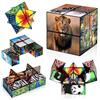 Euclidean Cube Set di cubi magici a forma di cubo di stella, per bambini, giocattolo per animali per 3 anni, da viaggio Yoshimoto dadi per 6 7 8 9 10 11 anni
