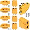 RUNCCI-YUN 5Pairs XT60E-M Spina della Batteria Connettore Maschio XT60E-M e Spina Fissa Montabile Femmina XT60 per Aeromodello RC FPV Drone da Corsa