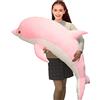 Aiuidun Delfino Imbottito Animali Peluche Cuscino Super Morbido Sea Animal Peluche Giocattoli Bambole per Ragazzi Ragazze Cuscino di Sonno Regalo (100cm/39.37inch, Pink)