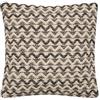 Douceur d'Intérieur, Cuscino sfoderabile (40 x 40 cm) Loumeo Nero, Cotone/Poliestere Fantasia e Fili Metallizzati