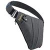 Asgens Crossbody Zaino Monospalla Sling Bag, Borsa a Spalla Uomo, Borsello Tracolla,Antifurto Borsa a tracolla portatile per viaggi all'aperto(Grigio/Per Mano Sinistra)