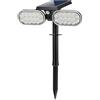 Kovalmax® Faro 32 led luce calda faretto pannello solare sensore crepuscolare per giardino
