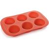 Tescoma 629433 Stampo 6 Muffin Delicia SiliconPrime, Rosso