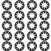 SG Store 20 Pezzi Rondelle Con Denti Interni Disco Di Serraggio Cuscinetto Per Albero Rondelle Star lock Per Albero Da 20 Mm Ruote Per Veicoli Mobili 19 X 38,2 Mm Nero