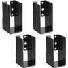 McBlast 4 Pz Staffa Scarpa per Travi di Legno, Staffa per Travi, Supporto Ancoraggio per Trave-palo, Staffe di Supporto Connettore Scarpe per 40x88mm Travi in Legno Tettoia Pali Costruzione Gazebo Legname