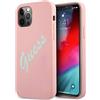 Guess Custodia Rigida in Silicone Vintage per GUHCP12LLSVSPG iPhone 12 PRO Max 6,7, Colore: Rosa/Verde