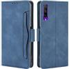 HualuBro Cover per Huawei P Smart PRO 2019, Flip Cover a Libro in Premium PU Pelle Magnetica Antiurto Case Portafoglio Custodia per Huawei P Smart PRO 2019 Cover - Blu