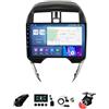 BOJONTN 10 Pollici 2 Din Android 12 Autoradio,per Nissan Micra March Versa Note Livina Almera Latio Sunny Juke Versa 2014-2020,con CarPlay Telecamera Posteriore Comandi al volante Bluetooth GPS (Color : B