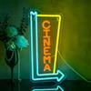 Looklight Cinema Insegna al neon Insegne al neon per cinema Lettera Luce al neon per teatro Sala cinematografica Camera da letto Teatro commerciale del cinema Insegna del cinema Segnale di indicazione