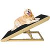 LZQ Scala per cani di piccola taglia pieghevole per cani e gatti, scala portatile regolabile in altezza, in legno, con tappeto antiscivolo per letto, divano, lunghezza 100 cm