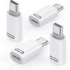 MoKo Adattatore da Lightning a USB C per iPhone 17 Air 16 15 Pro Max Plus, iPad - Non Per Cuffie/Unità Flash USB/Apple Pencil, 4 PZ Adattatore Phone a Tipo C, Ricarica Rapida, Bianco PD
