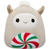 Jazwares Squishmallows Peluche Yeti di Natale bianco con pancia di menta piperita 12 cm - Squishmallow Original 2024