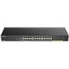 D-Link DGS-1250-28 Porte Gigabit Smart Managed Switch con 10G Uplinks, Nero