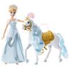 Mattel Disney Princess - Cenerentola con Cavallo, set con bambola e il suo cavallo, sella rimovibile e tanti accessori per lo styling inclusi, giocattolo per bambini, 3+ anni, HPF95