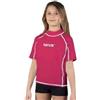 SEAC T-Sun Short Maglia Protettiva per Bambini Rash Guard per Snorkeling e Nuoto Anti UV Unisex Bambini Rosa 9 anni