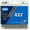 KMC X11, Catena Unisex Adulto, Grigio, 118 Link