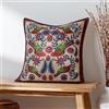 furn. Wylder Akamba Cuscino imbottito con piume tropicali a specchio pappagalli