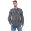 Versace Jeans Couture Camicia Uomo PRINT STRIPES LOGO Nero