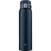 Zojirushi (ZOJIRUSHI) Bottiglia d'acqua diretta [One-Touch Open] Tazza in acciaio inox 600ml Navy SM-SF60-AD