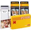 KODAK Mini 2 Retro 4PASS Stampante Fotografica Portatile (5.3x8.6cm) + Pacchetto con 68 Fogli, Giallo