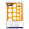Helix Circle - Maschera stencil con 30 cerchi arancione