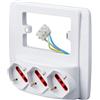 ROSI RS94132 Emilia Smart Multipresa da Parete Bianca 3 Prese Schuko / Bivalente 16A