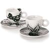 illy 25156 Art Collection, Collezione Genesi 2 Tazze da Cappuccino Numerate e Firmate Monica Bonvicini e Shirin Neshat