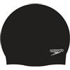 Speedo Unisex Plain Moulded Silicone Swimming Cap | Tried and Trusted, Blue/Silver, One Size