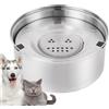Generic Ciotola 'acqua per cani, in acciaio inox, 3 l, antiscivolo e anti-ribaltamento, ciotola galleggiante per cani di taglia piccola, media e grande