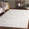 Safavieh Tappeto Zottelig per soggiorno, sala da pranzo, camera da letto, Florida Shag Collection, pelo alto, crema, 61 x 91 cm